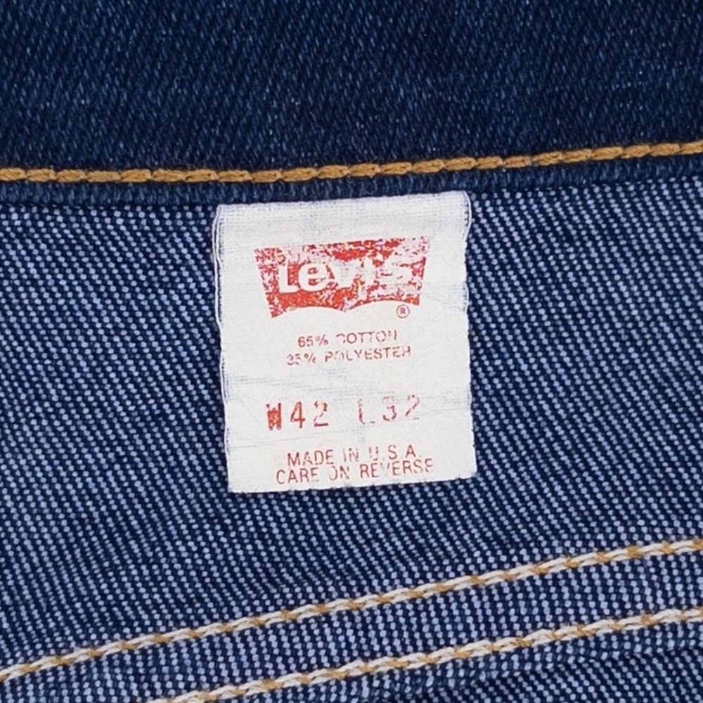 Vintage Levi's Jeans‎ Men's 42x32 Dark Blue 517 Denim Bootcut Orange Tab USA 90s - Picture 11 of 16
